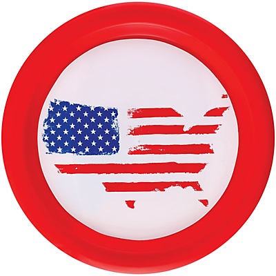 slide 1 of 1, Destination Holiday Patriotic Plastic Summer Plate Set, 4 ct