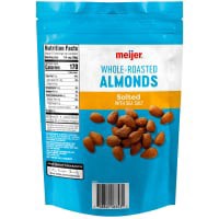 slide 3 of 5, Meijer Whole Salted Roasted Almonds, 16 oz