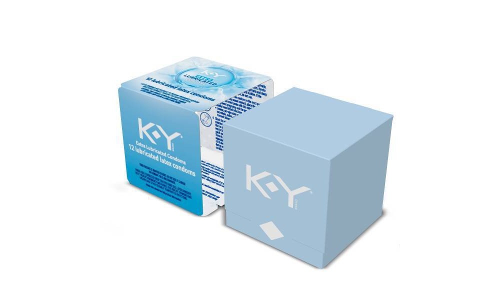 slide 3 of 6, K-Y Extra Lubricated Unscented Latex Condoms, 12 ct