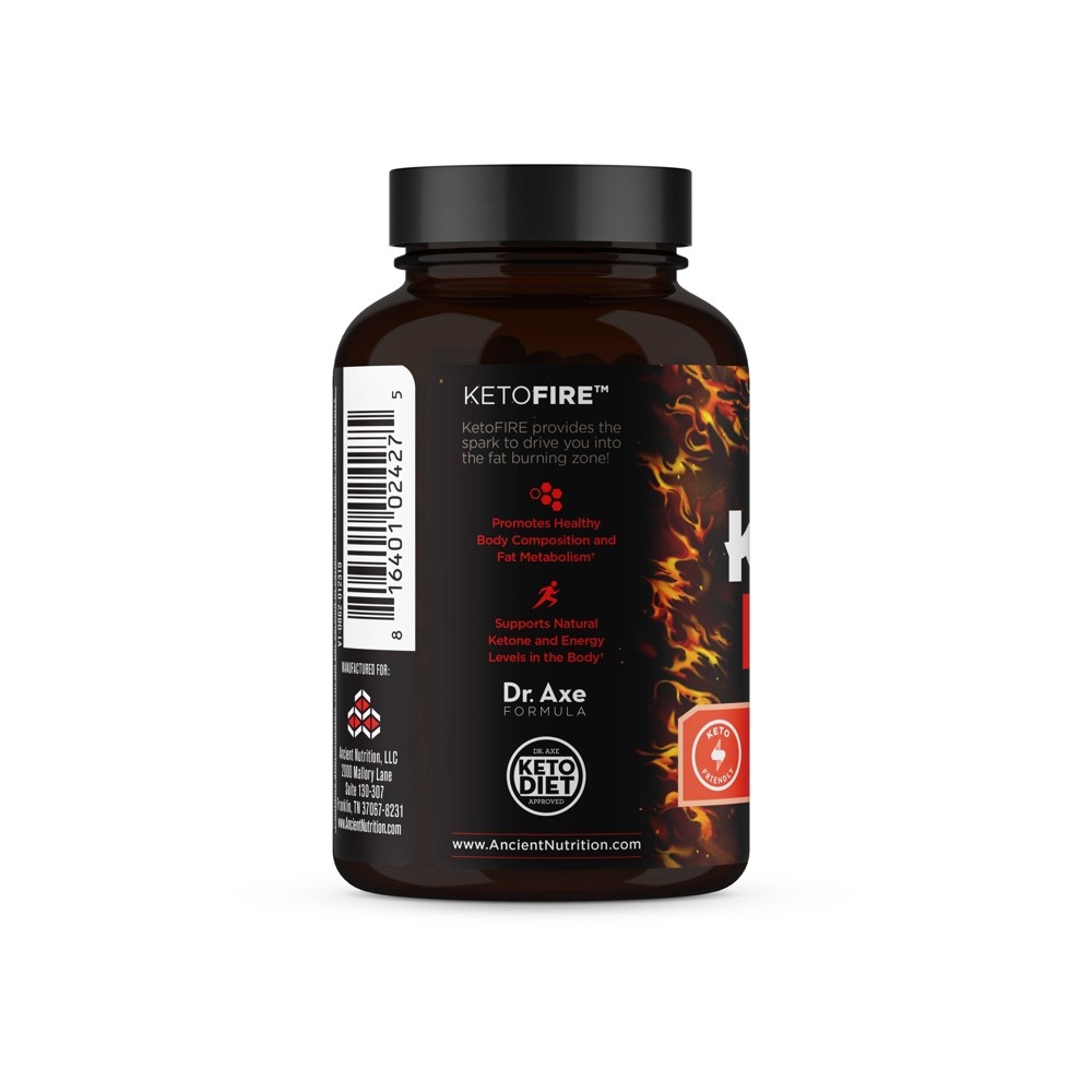 slide 6 of 8, Ancient Nutrition KetoFIRE Weight Loss Supplement Capsules, 90 ct