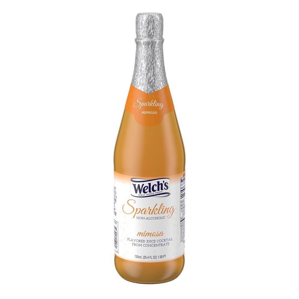 slide 1 of 1, Welch's Sparkling Mimosa Juice Drink Bottle, 25.4 fl oz