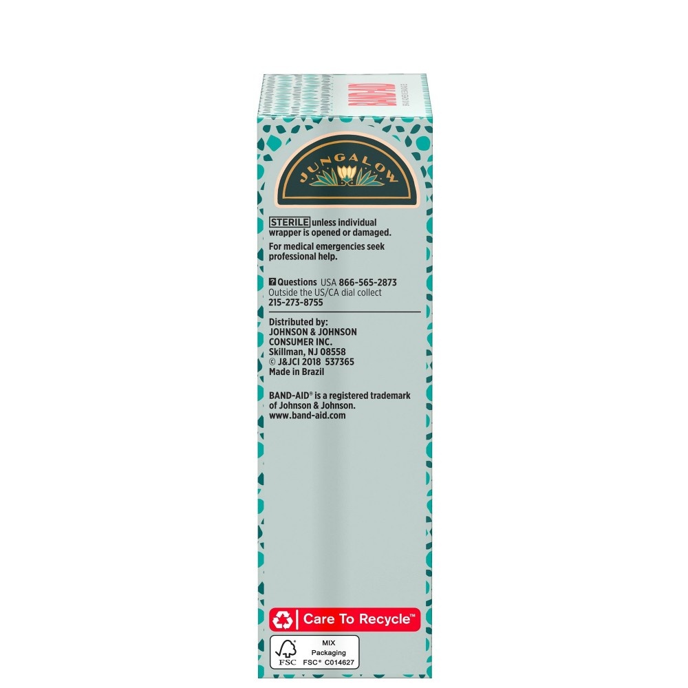 slide 2 of 8, BAND-AID Adhesive Bandages Jungalow, 20 ct