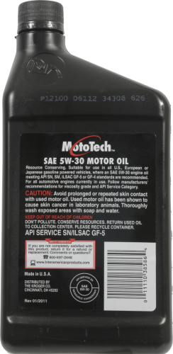 slide 2 of 3, MotoTech Superior Grade SAE 5W-30 Motor Oil, 1 qt