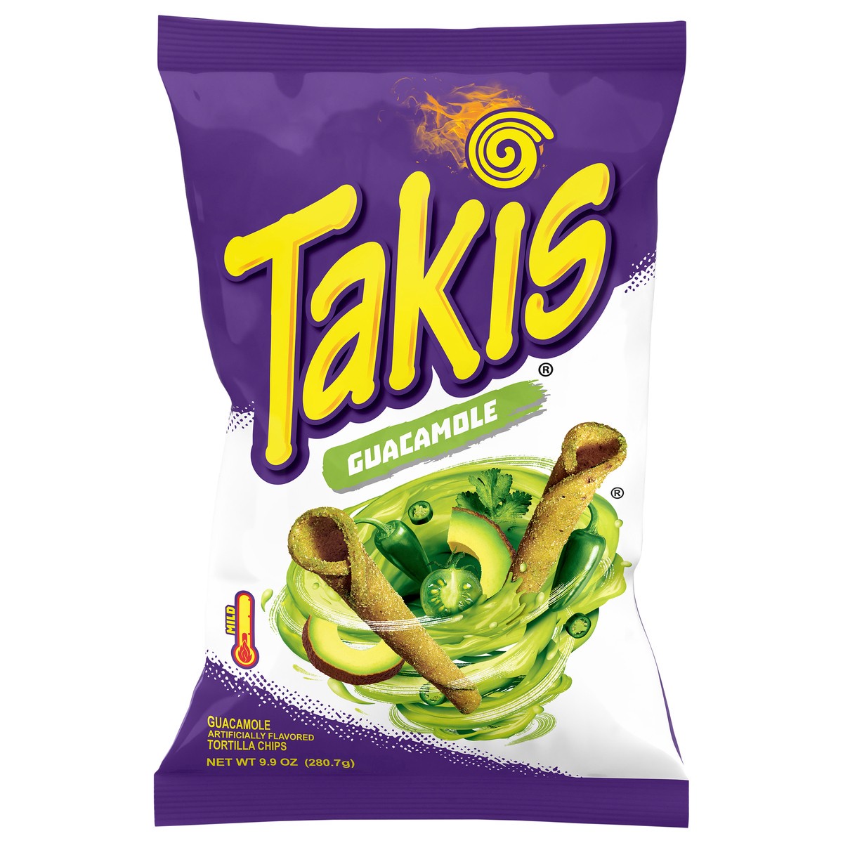 slide 1 of 1, Takis Mild Guacamole Tortilla Chips 9.9 oz, 9.9 oz