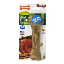 Nylabone Healthy Edibles All-Natural Long Lasting Roast Beef Dog Chew Treats X-Large/Souper - 50+ lbs.(1 Count)