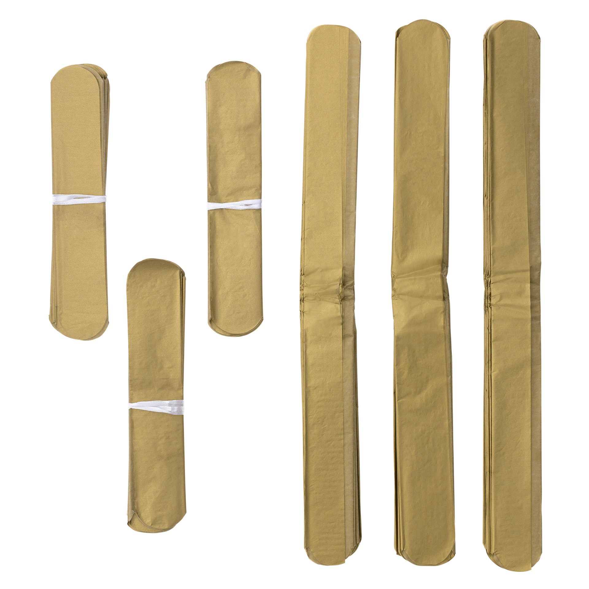 slide 6 of 6, Gold Paper Pom Poms By Celebrate It, 10 in x 6 in package size