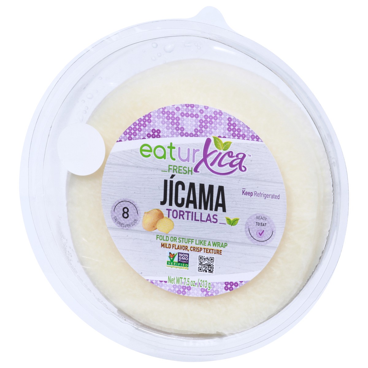 slide 9 of 13, EatUrXica Fresh Jicama Tortillas, 7.5 oz