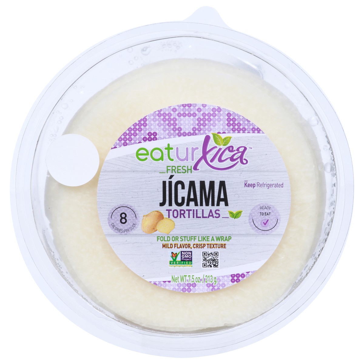 slide 12 of 13, EatUrXica Fresh Jicama Tortillas, 7.5 oz