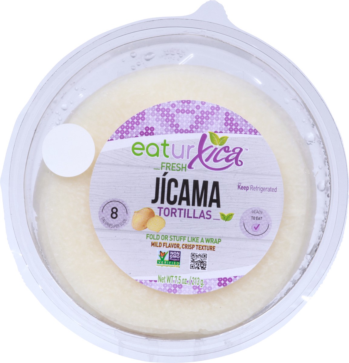 slide 7 of 13, EatUrXica Fresh Jicama Tortillas, 7.5 oz