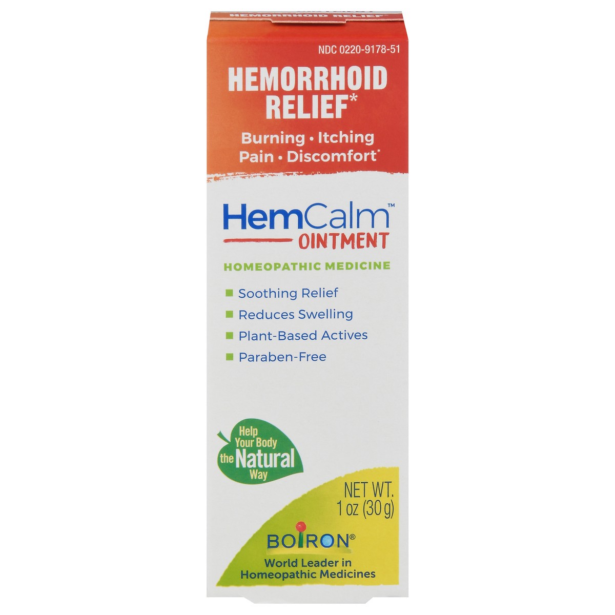 slide 1 of 5, Boiron HemCalm Ointment Hemorrhoid Relief 1 oz, 1 oz