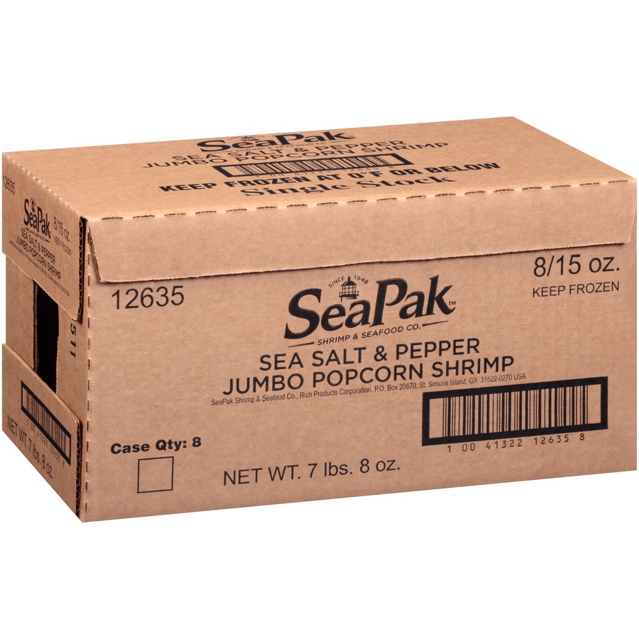 slide 2 of 8, SeaPak Salt and Pepper Popcorn Shrimp, 15 oz