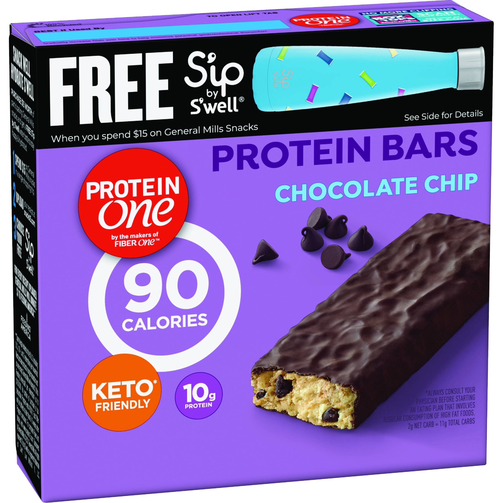 slide 1 of 3, Protein One Chocolate Chip Protein Bars, 5 ct; 0.96 oz