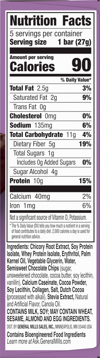 slide 8 of 9, Protein One Chocolate Chip Protein Bars - 5ct, 5 ct