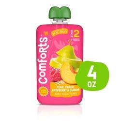 Comforts Pear Peach Raspberry And Quinoa Baby Food Puree Pouch