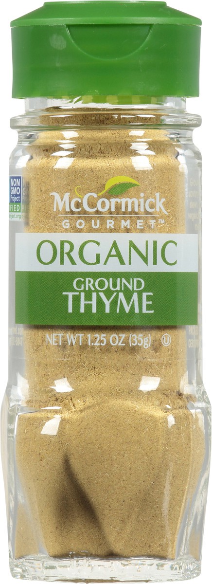 slide 7 of 8, McCormick Gourmet Organic Ground Thyme, 1.25 oz, 1.25 oz