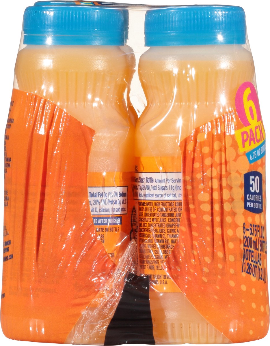 slide 4 of 9, Sunny D Sunnyd Tangy Original Orange Juice Drink, 6 Count, 6.75 Fl Oz Bottles, 6 ct; 6.75 fl oz