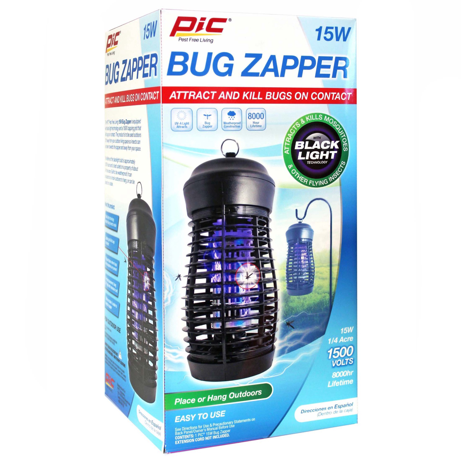 slide 1 of 1, PIC Deluxe 1,500 Volts Bug Zapper 1 Each, 1 ct