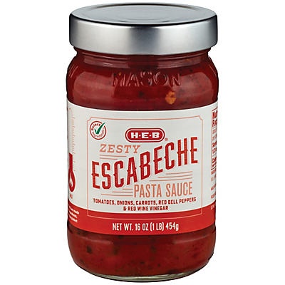 slide 1 of 1, H-E-B Select Ingredients Escabeche Pasta Sauce, 16 oz