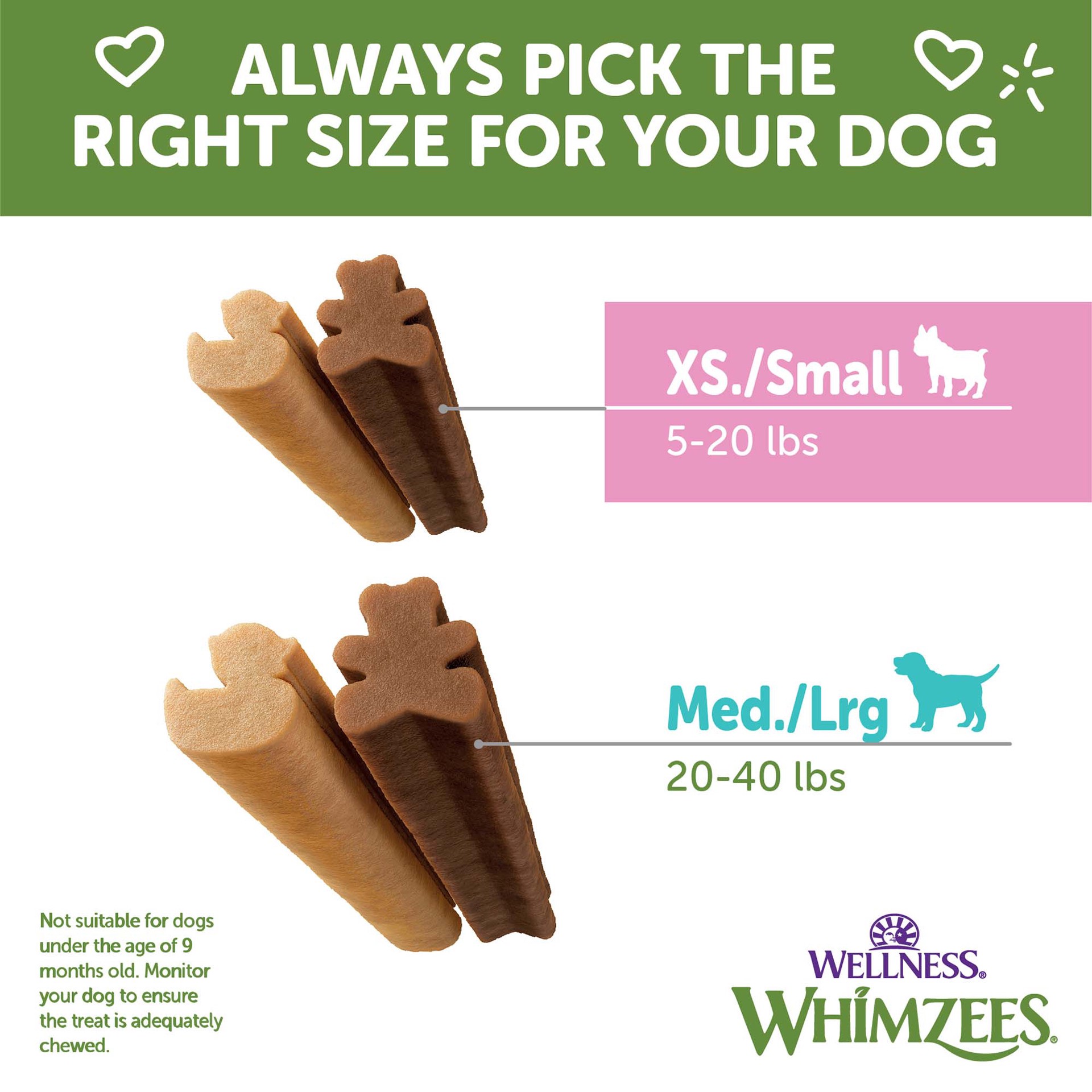 slide 4 of 7, WHIMZEES Wellness Puppy Dog Dental Treats, Natural Chews, Extra Small & Small Size Stick, (30 Count), 1 ct