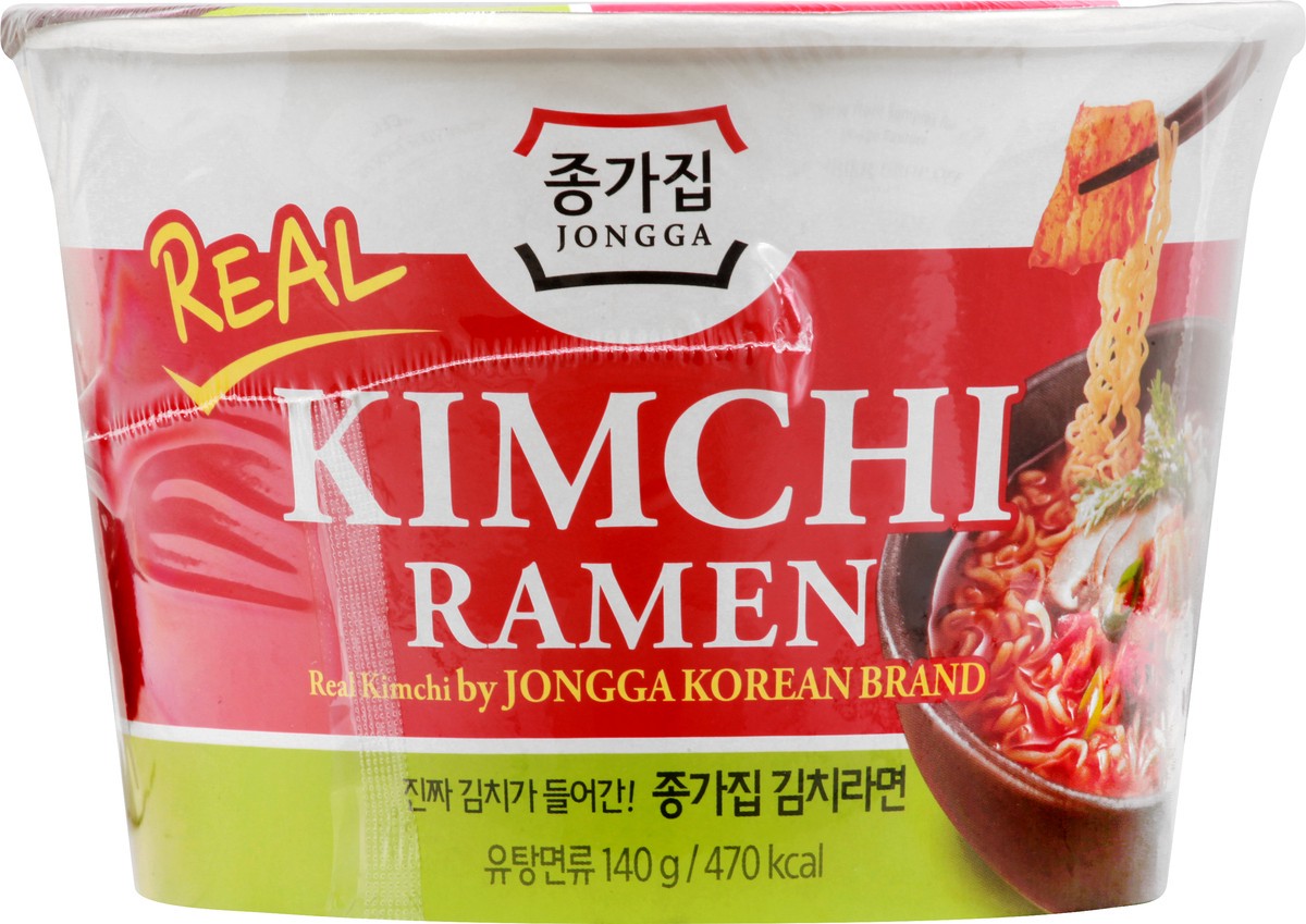 slide 2 of 9, Jongga Kimchi Ramen Noodle Soup 4.93 oz, 4.93 oz