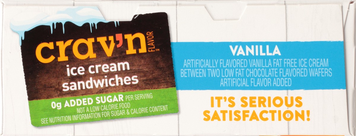 slide 10 of 20, Crav'n Flavor Vanilla Ice Cream Sandwiches 12 ea, 12 ct