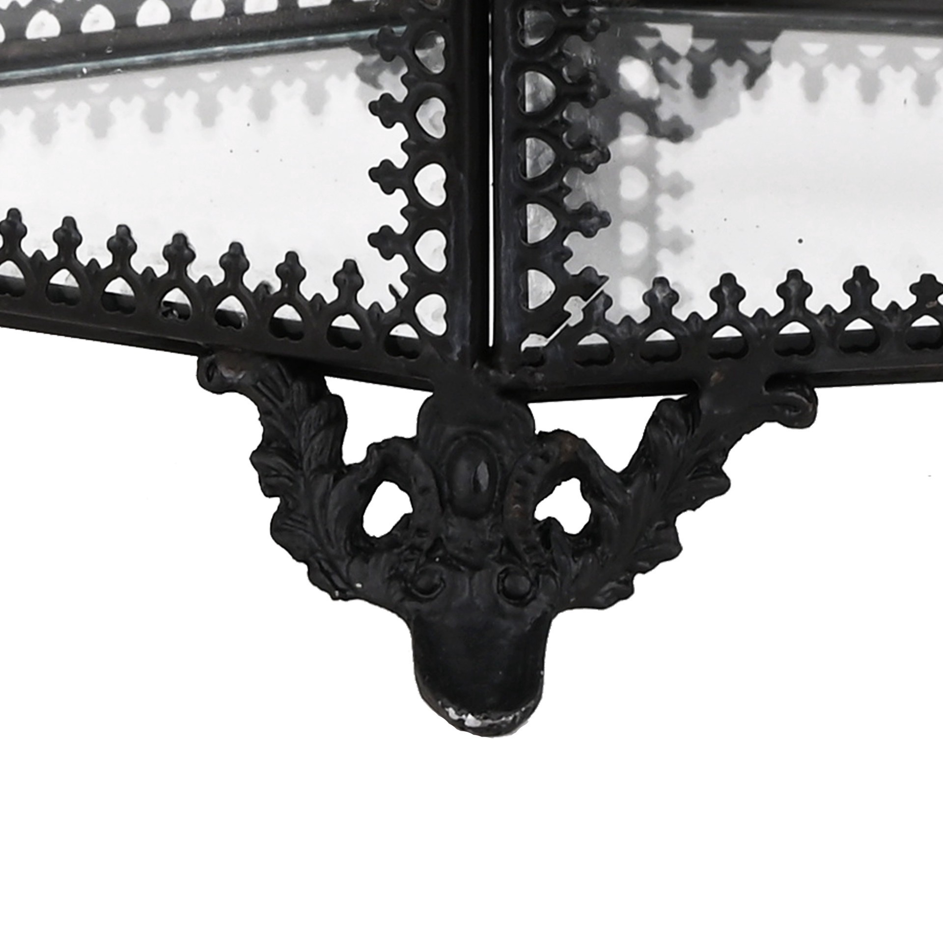 slide 3 of 3, 8" Etched Glass Coffin By Ashland, 8 in