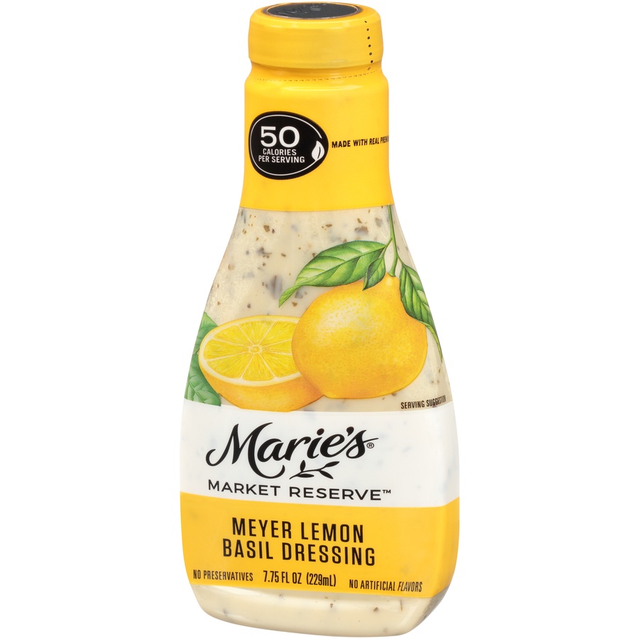 slide 5 of 8, Marie's Market Reserve Meyer Lemon Basil Dressing, 7.75 oz