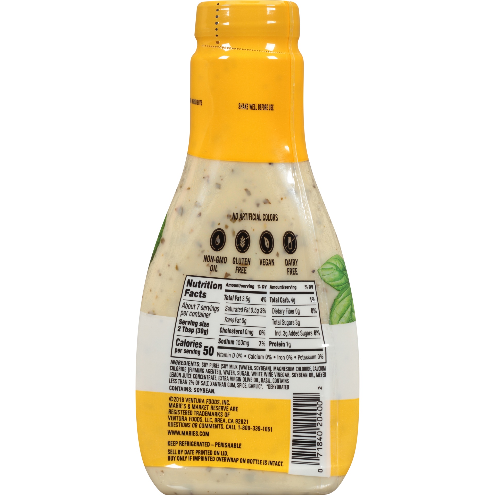 slide 6 of 8, Marie's Market Reserve Meyer Lemon Basil Dressing, 7.75 oz