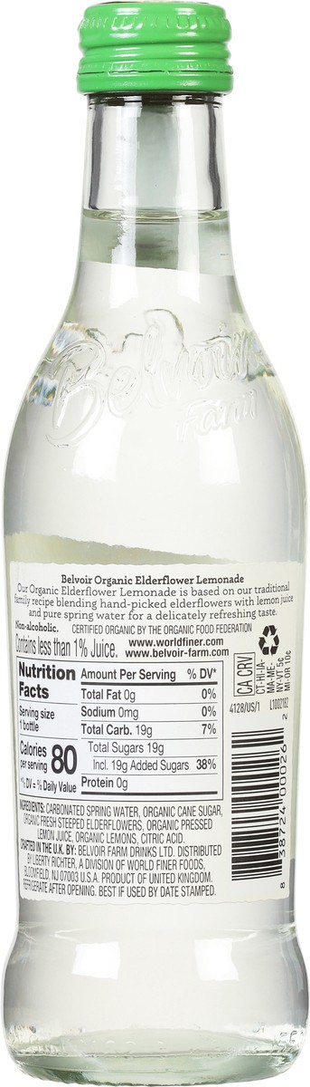 slide 11 of 11, Belvoir Farm Organic Elderflower Lemonade Soft Drink 8.4 fl oz, 8.4 fl oz