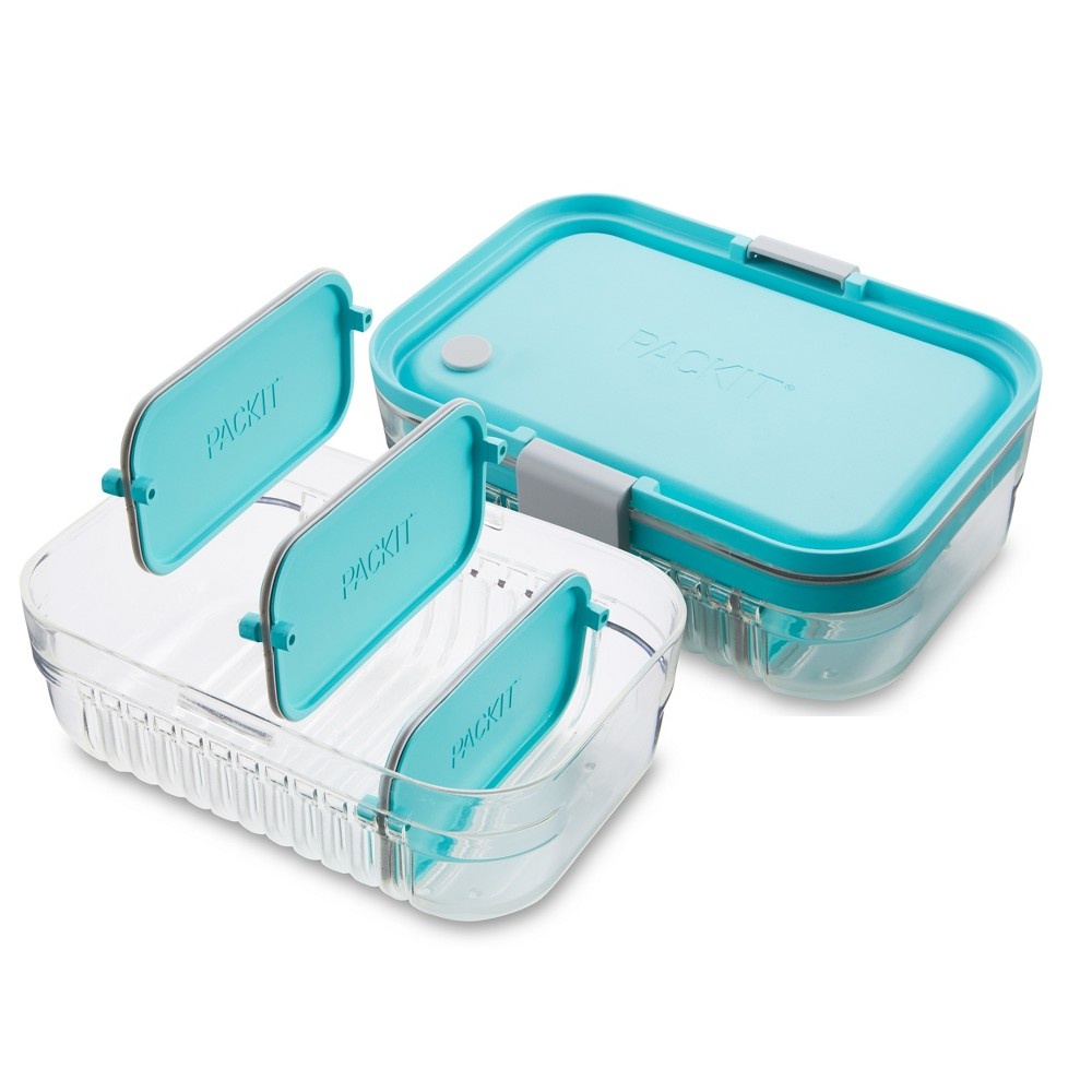 slide 2 of 4, PackIt MOD Bento Container - Mint, 1 ct