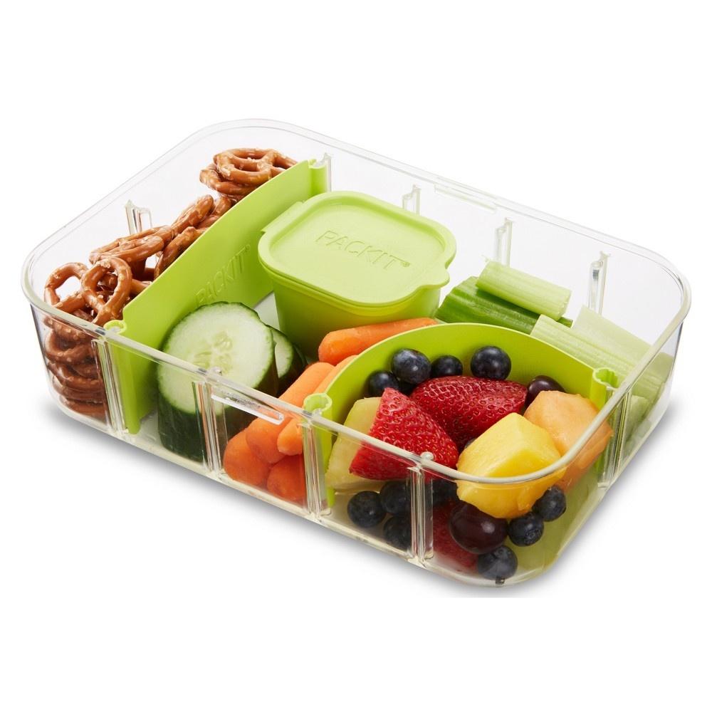 slide 4 of 7, PackIt FLEX Bento Container - Lime Punch, 1 ct