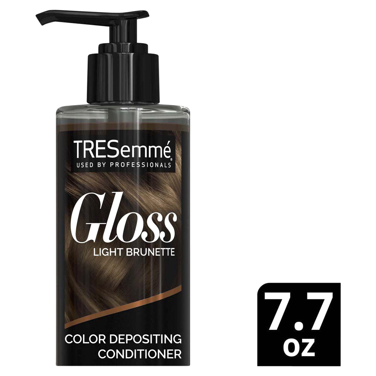 slide 1 of 1, TRESemm Gloss Color Gloss Light Brunette, 7.7 oz