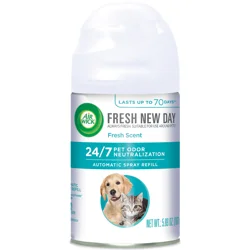 Air Wick Fresh New Day Pet Expert Automatic Fresh Cotton Spray Refill - 5.89 Oz