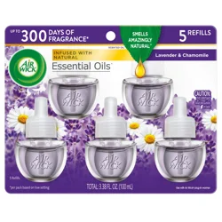 Air Wick Essential Oils Lavender & Chamomile Scented Oil Refills 5 ea