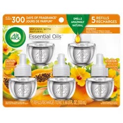 Air Wick Essential Oils Hawaii Scented Oil Refills 5 ea