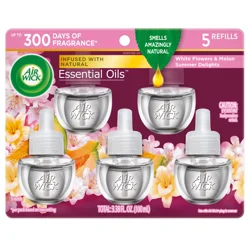 Air Wick White Flower & Melon Summer Delights Scented Oil Refills 5 ea