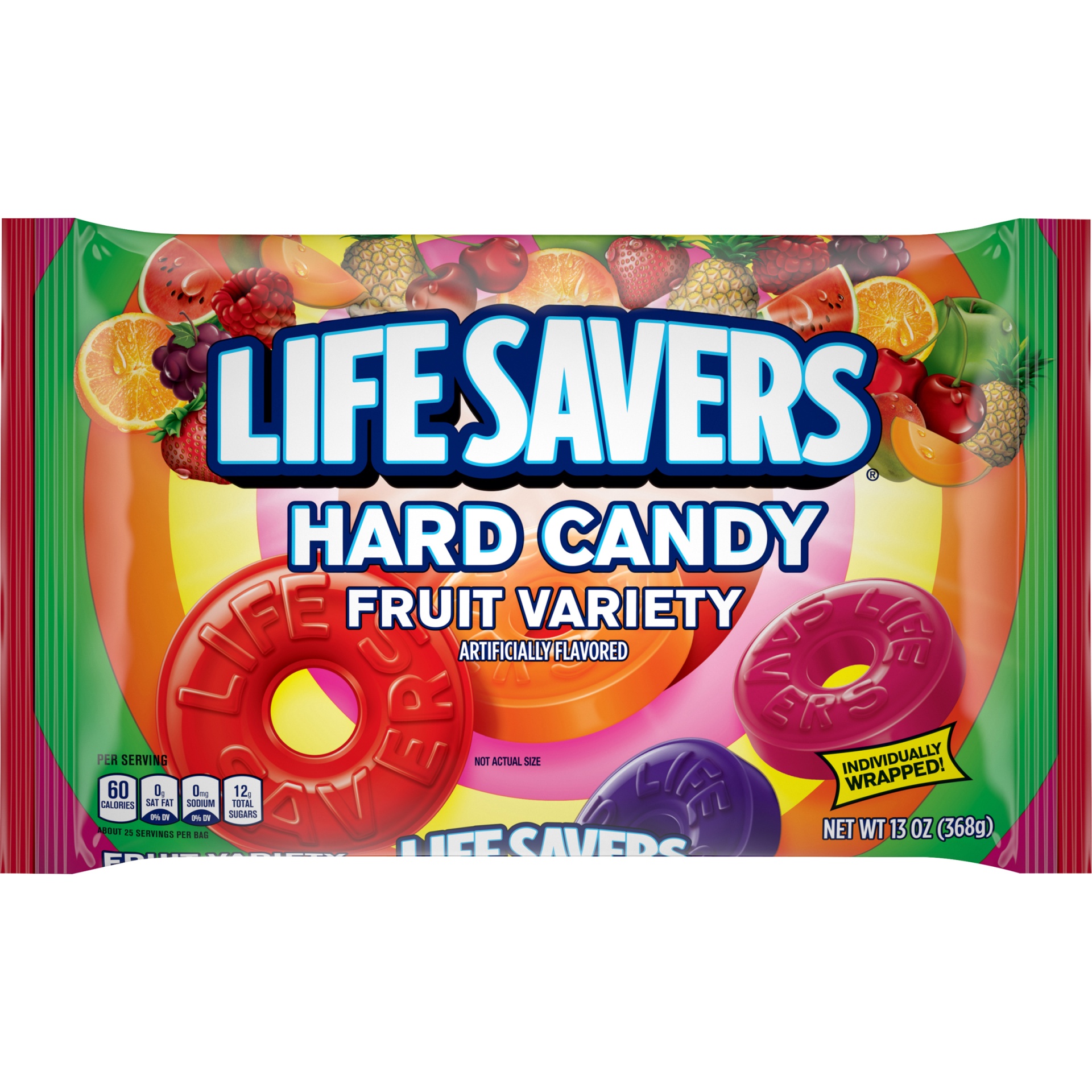 slide 1 of 1, LIFE SAVERS 5 Flavors Hard Candy Bag, 13 oz