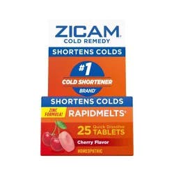 Zicam Zinc Cold Remedy RapidMelts Quick Dissolve Tablets - Cherry - 25 ct