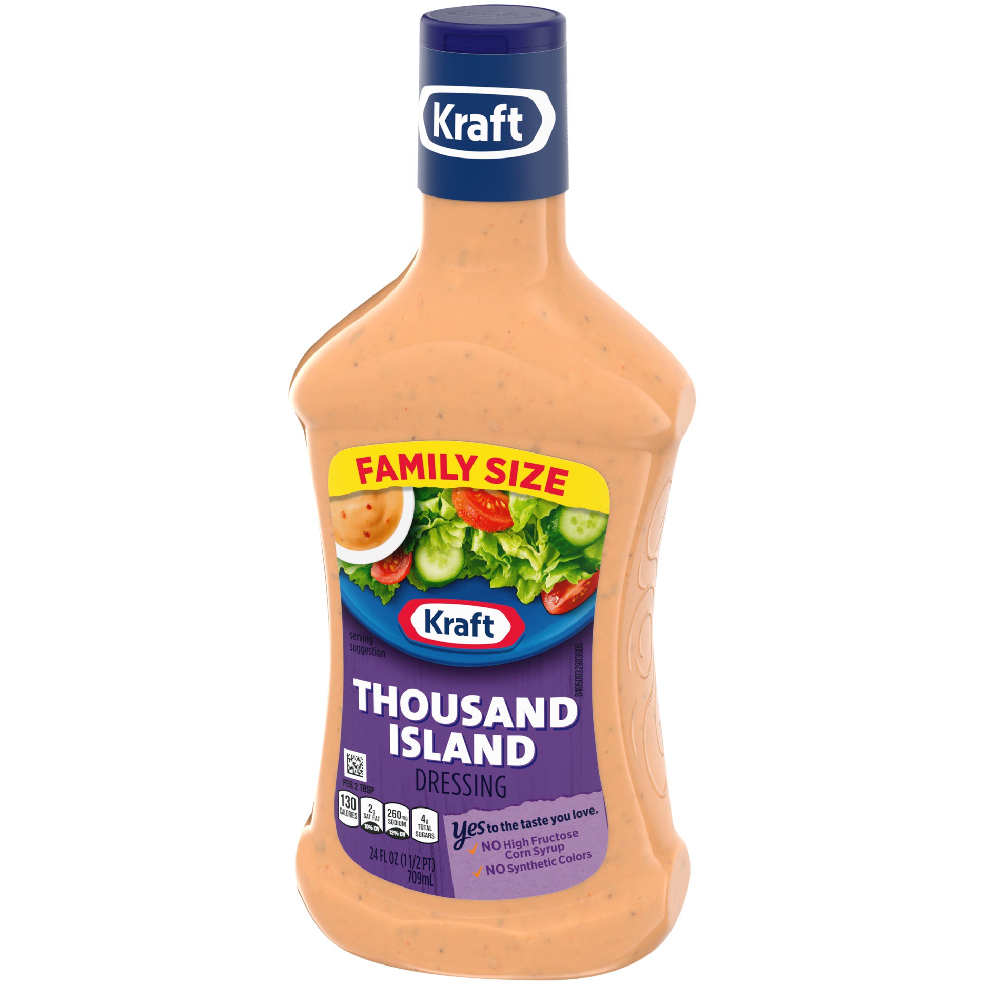 slide 5 of 6, Kraft Thousand Island Dressing Family Size, 24 fl oz Bottle, 24 fl oz