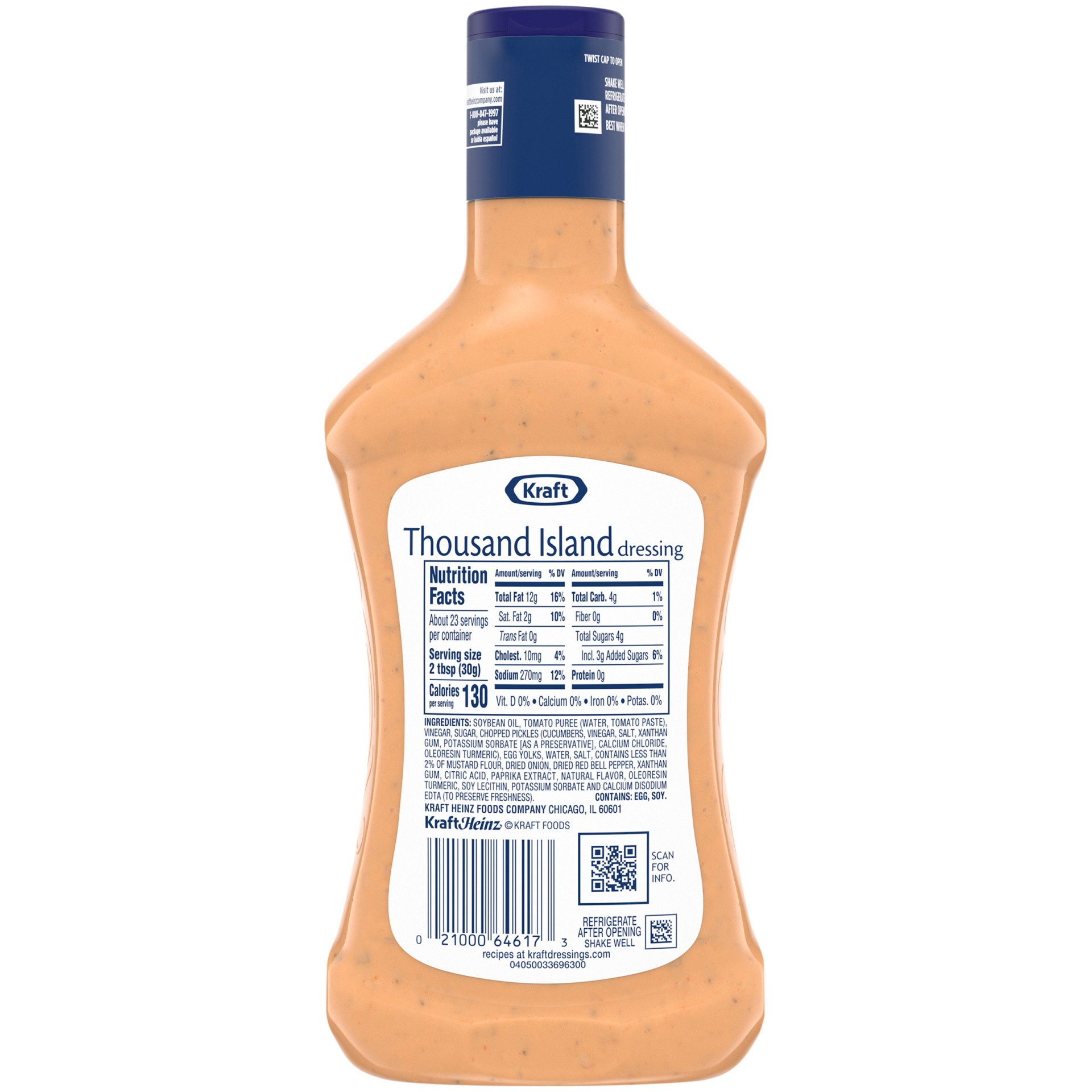 slide 4 of 6, Kraft Thousand Island Dressing Family Size, 24 fl oz Bottle, 24 fl oz