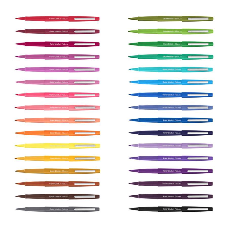 slide 10 of 10, Paper Mate Flair Medium Point Felt Tip Pen 12 Piece Multi-Color, 12 ct