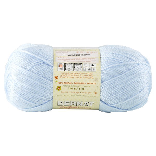 slide 3 of 13, Bernat Softee Baby Yarn, Baby Pale Blue, 5 oz