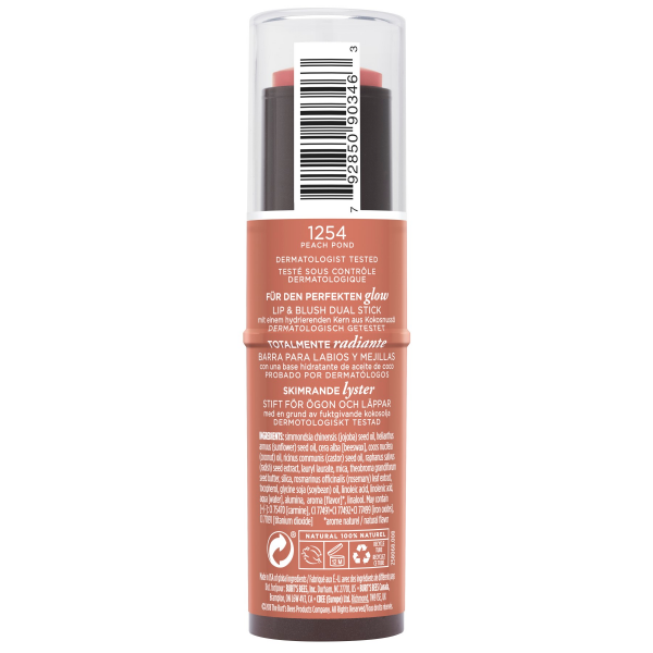 slide 4 of 22, Burt's Bees 100% Natural All Aglow Lip & Cheek Stick, Peach Pond, 1 ct