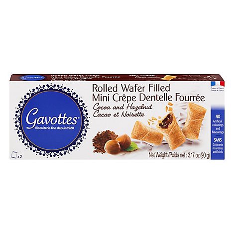 slide 1 of 1, Gavottes Cocoa & Hazelnut Filled Wafer Bites - 3.17 OZ, 3.17 oz