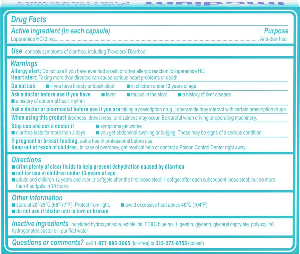 slide 7 of 8, Imodium A-D Diarrhea Softgels - 24ct, 24 ct