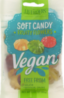 slide 1 of 1, J.Luehders Vegan Fruity Flowers Soft Candy, 2.8 oz