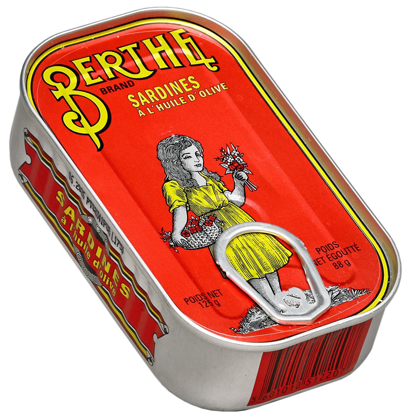 slide 1 of 1, Berthe Sardines in Olive Oil, 4.4 oz