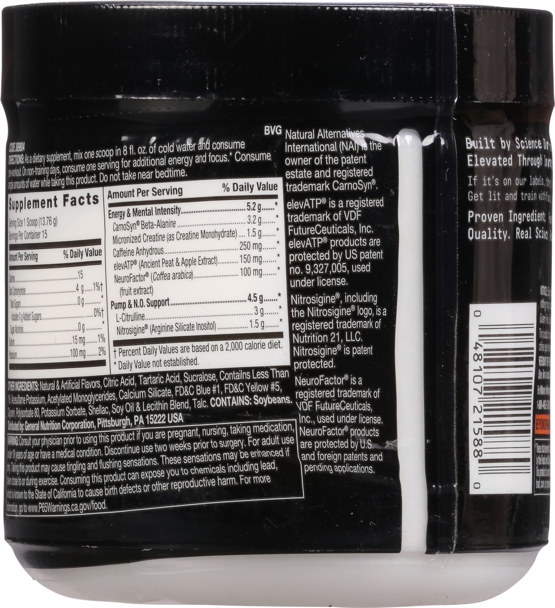 slide 9 of 9, Beyond Raw LIT Clinically Dosed Gummy Worm Pre Workout 7.28 oz, 7.28 oz