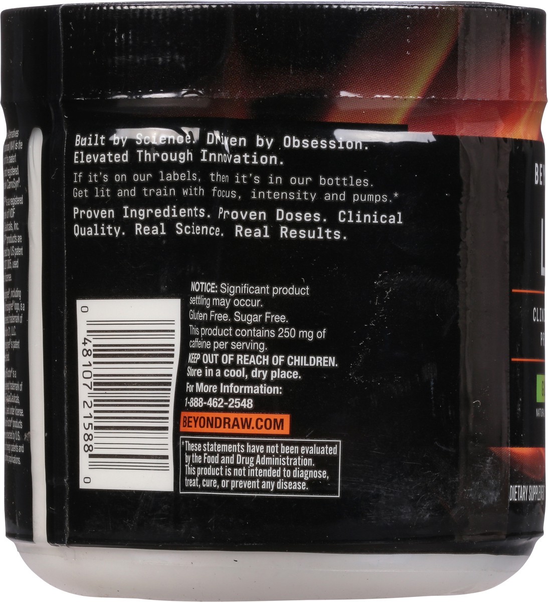 slide 2 of 9, Beyond Raw LIT Clinically Dosed Gummy Worm Pre Workout 7.28 oz, 7.28 oz