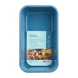 Grand Gourmet Non-Stick Ceramic Coated 5in X 9in Loaf Pan (Light Blue)